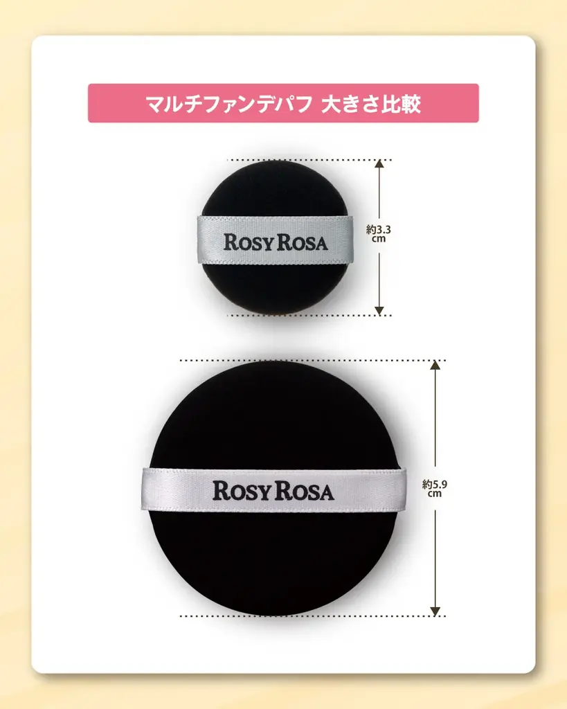 【ロージーローザ】ブランド内人気の2品が”お守りサイズ”に！「マルチファンデブラシ＆パフ〈プチサイズ〉」を2月21日（土）新発売。 画像 4