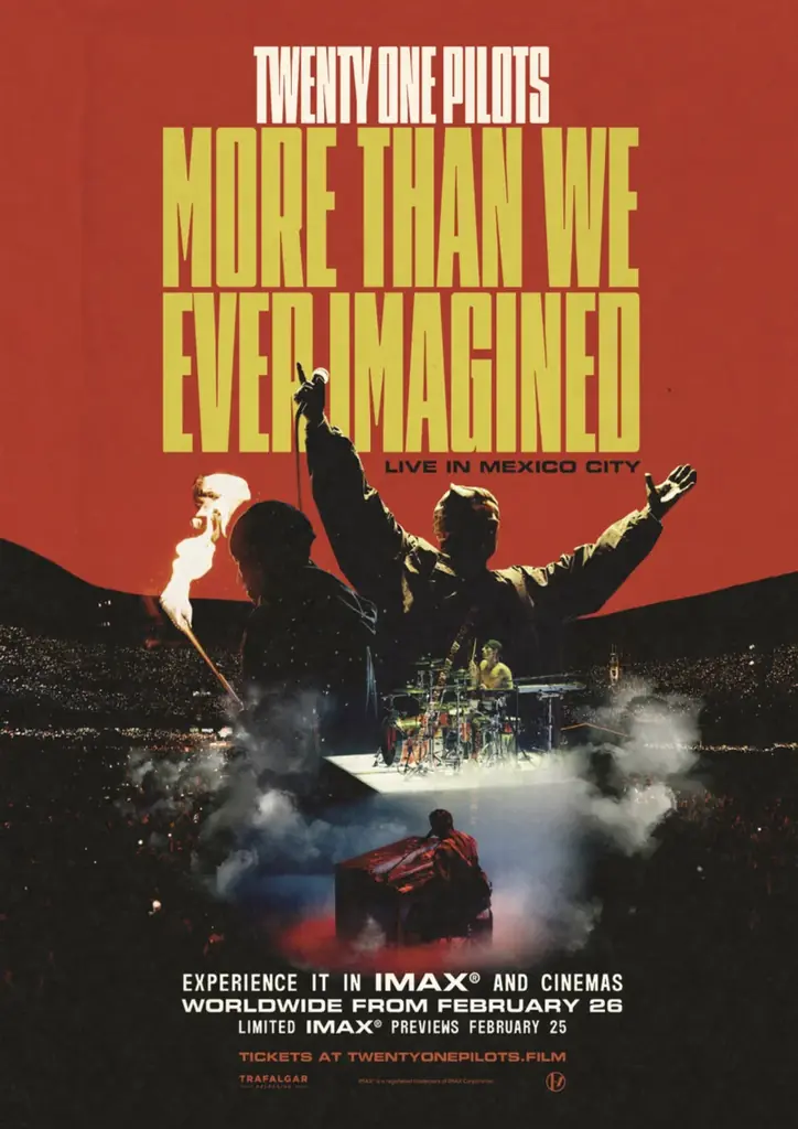 2.26(木) 世界同日公開Twenty One Pilots（トゥエンティ・ワン・パイロッツ）ライブ映画『Twenty One Pilots: More Than We Ever Imagined』 画像 2