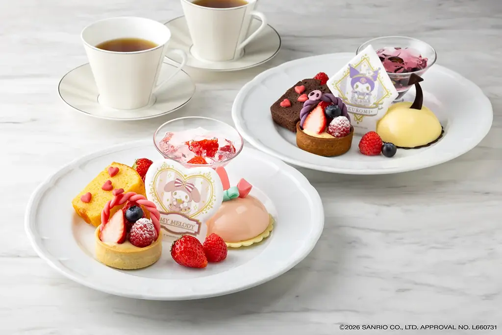 【サンリオキャラクタールーム】描き下ろしデザインを用いた「マイメロディ」「クロミ」のデザートプレートがリニューアル！2026年2月27日(金)より予約受付開始 画像 1