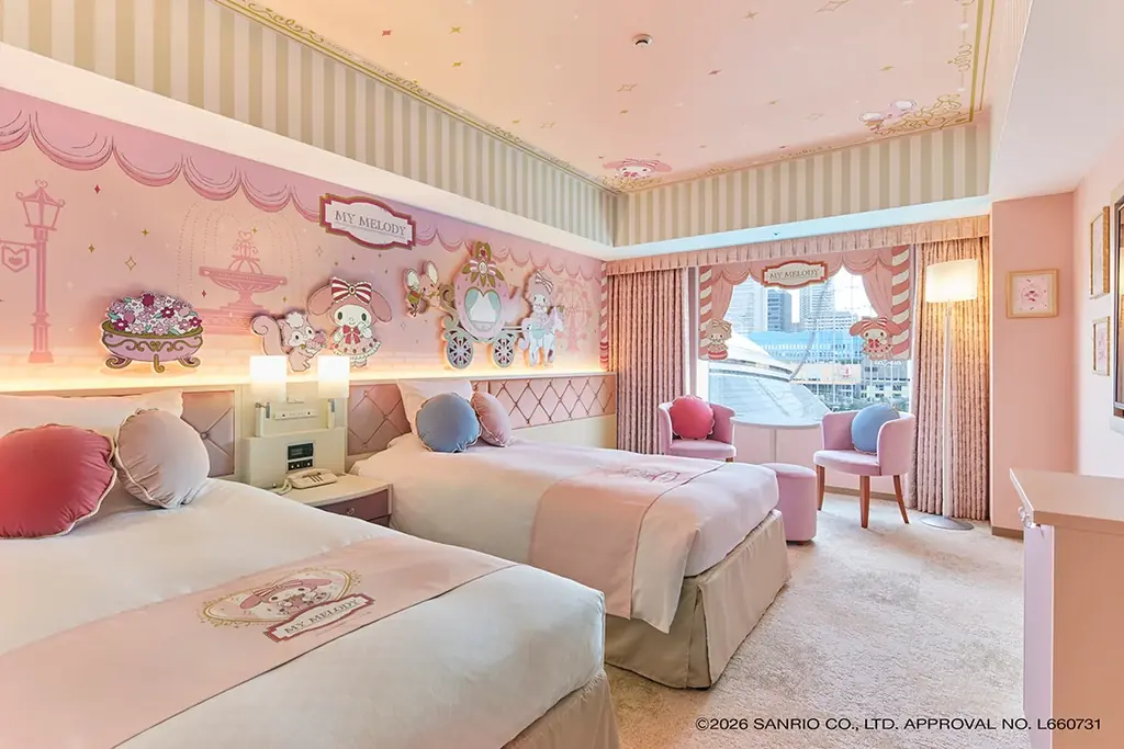 【サンリオキャラクタールーム】描き下ろしデザインを用いた「マイメロディ」「クロミ」のデザートプレートがリニューアル！2026年2月27日(金)より予約受付開始 画像 2