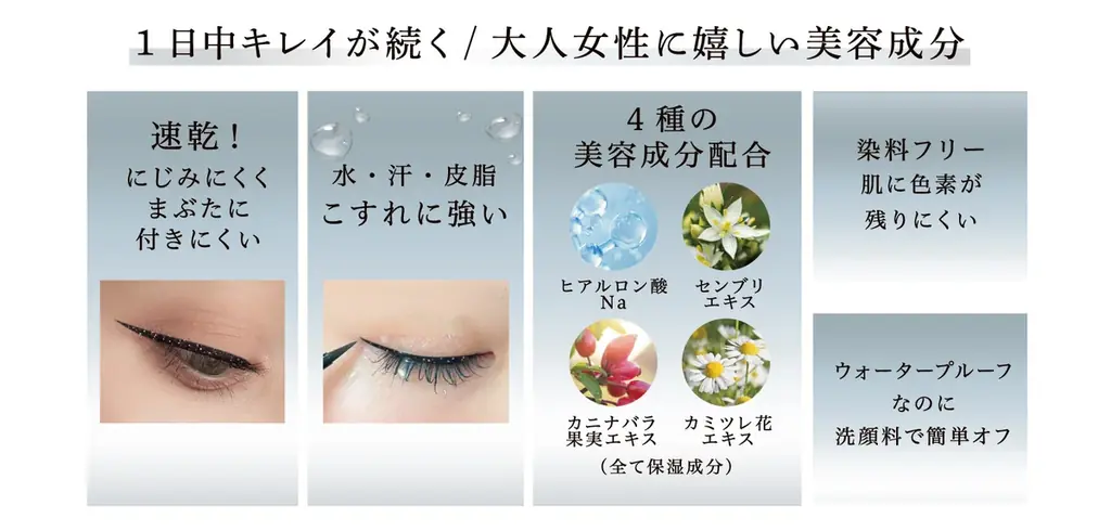 ファッション性×機能性を両立した人気マスクブランド『MASCODE（マスコード）』のメイクアップライン『スリークリキッド　アイライナー』より春夏の限定色が登場 画像 4