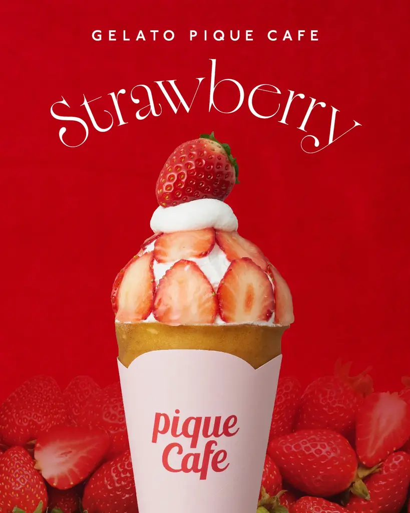 【gelato pique cafe】春のときめきとたっぷりのいちごを詰め込んだ” Strawberry”フェアを開催！ズコットクレープやスムージー、ソフトクリームで楽しむ甘酸っぱいご褒美スイーツ 画像 2