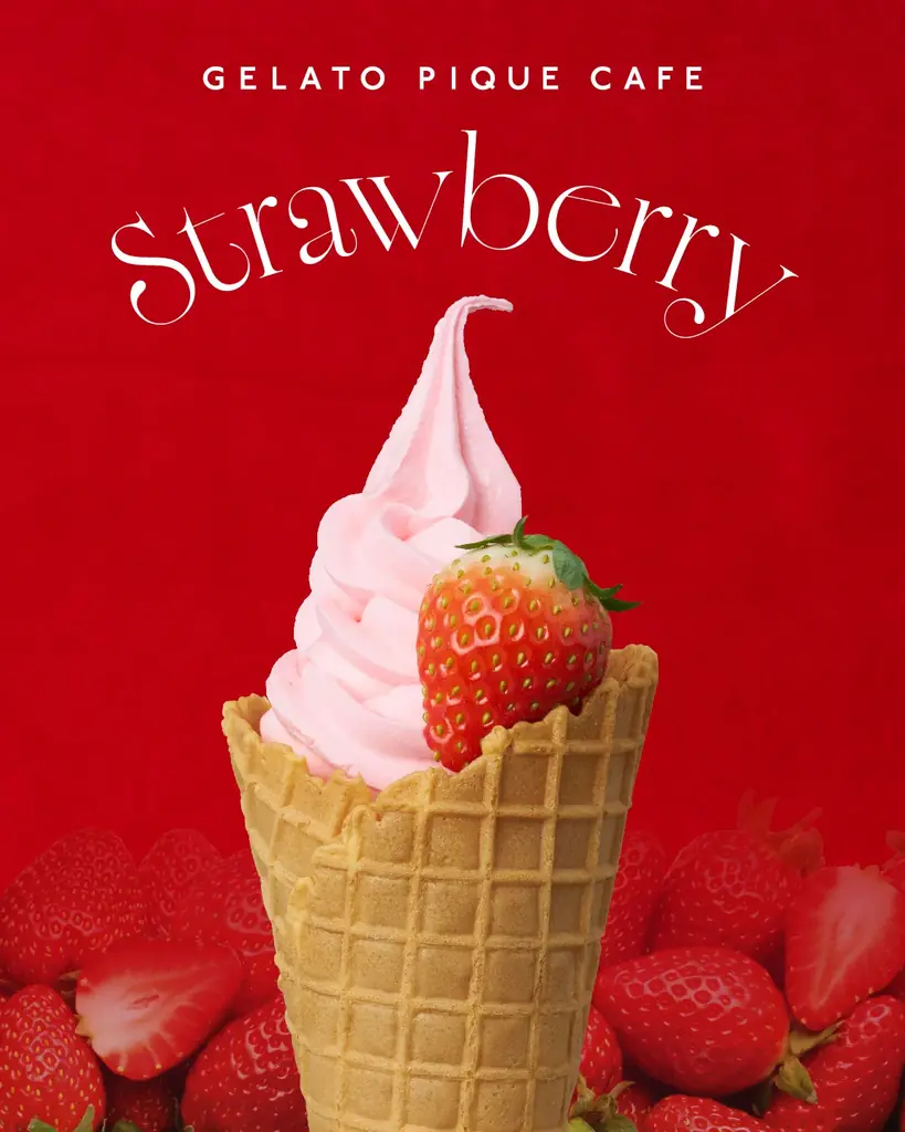 【gelato pique cafe】春のときめきとたっぷりのいちごを詰め込んだ” Strawberry”フェアを開催！ズコットクレープやスムージー、ソフトクリームで楽しむ甘酸っぱいご褒美スイーツ 画像 4