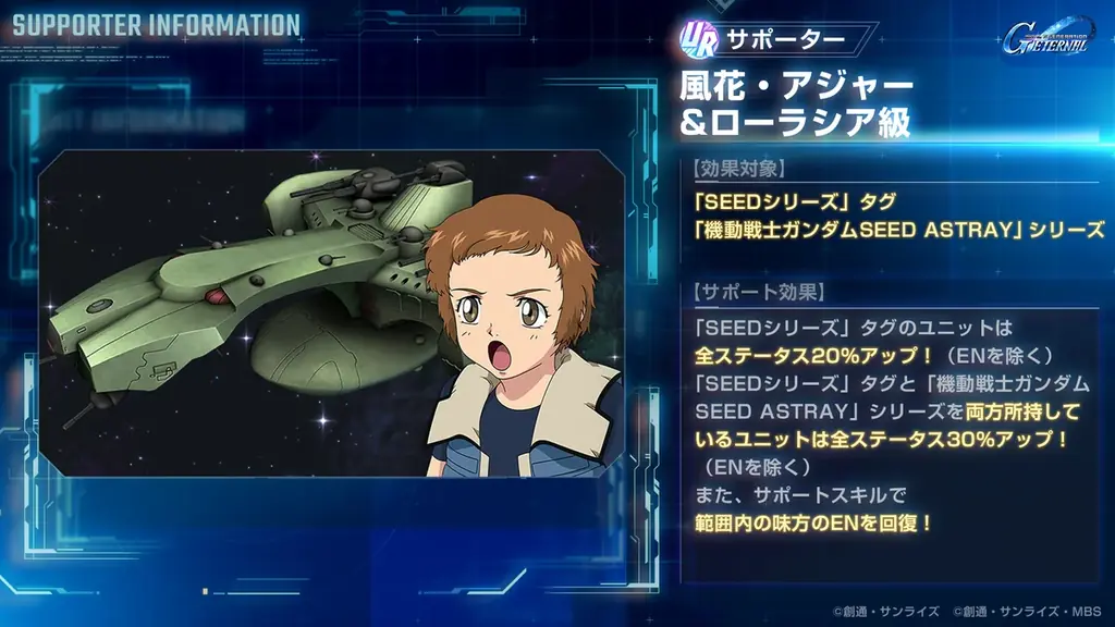 『SDガンダム ジージェネレーション エターナル』『機動戦士ガンダム 閃光のハサウェイ キルケーの魔女』の公開を記念して、SSRキャラクター「ケネス・スレッグ」がもらえるプレゼントキャンペーン開催中！ 画像 13