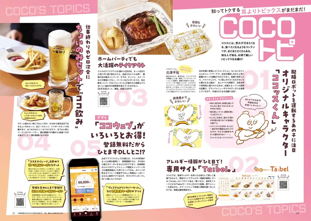 【ココス】“ココロはずむ”が合い言葉！ココス初の公式ファンブック『COCO’S LOVE BOOK』を2/24（火）に発売！総額3,000円分のお得なクーポン付き 画像 5