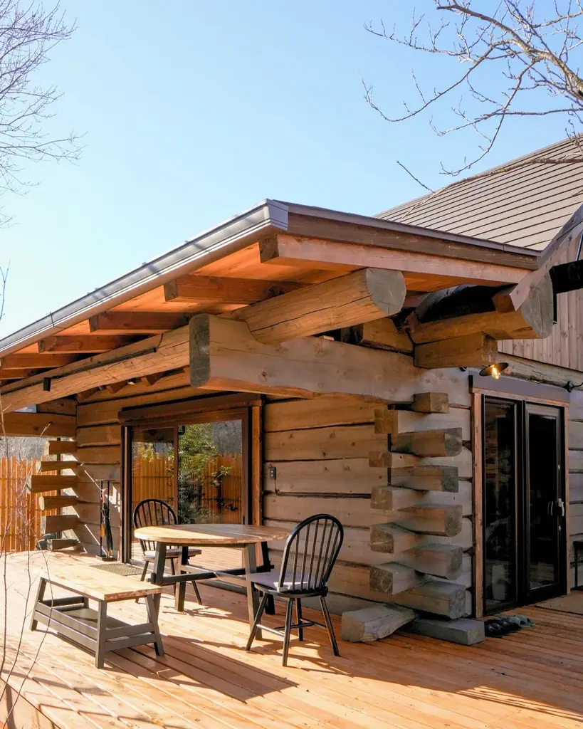 【 本日、新たなプレミアム ログコテージ完成！ 】駅のホームから徒歩0分 群馬・水沼ヴィレッジ『本格薪サウナ付き “プレミアムログコテージ”』春の訪れとともに堂々公開！ 画像 2