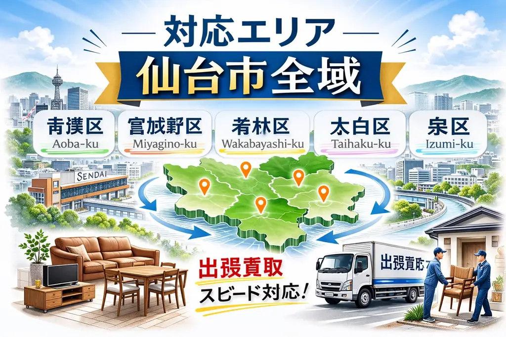 仙台市で「アルフレックス家具の買取強化」を開始｜購入10年以内は10,000円保証、共同販売ルート構築で高価買取体制を拡充 画像 10