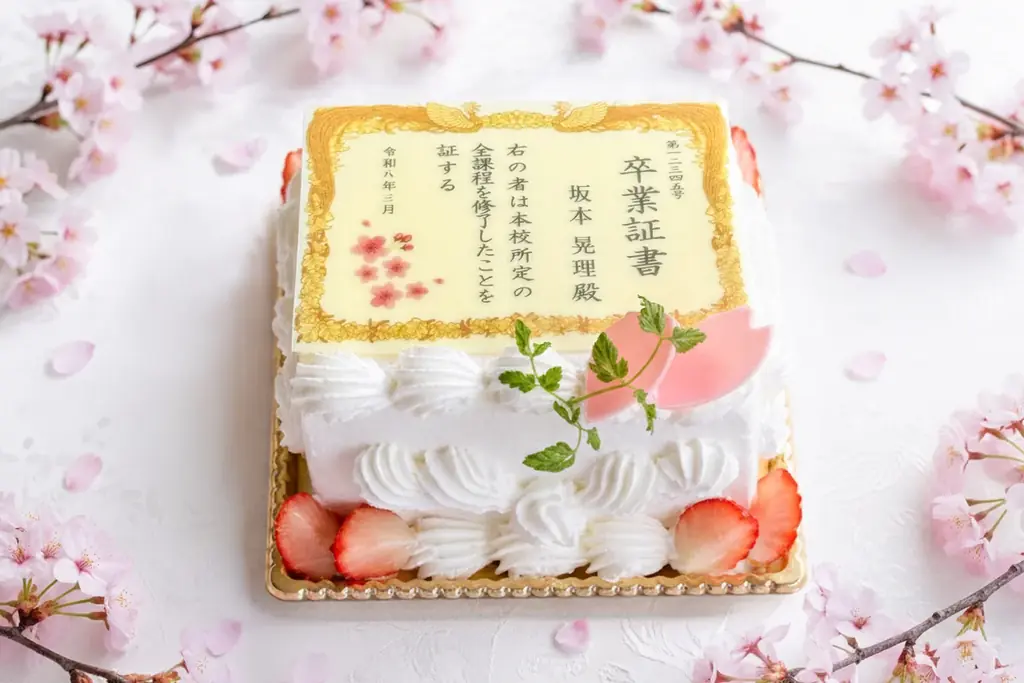 【あなたの言葉が賞状になる】世界にひとつの『卒業証書ケーキ』『感謝状ケーキ』2/22より予約受付開始 画像 3