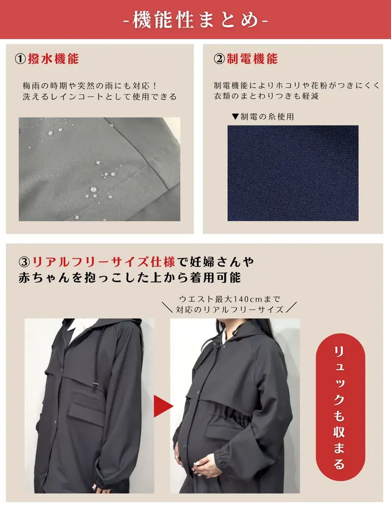 裾がバッグに!?新発想の手ぶらコート。SNSで話題の元鈴木さんブランドから日本製生地を使った大容量8ポケット仕様の撥水コートが新登場！2月25日(水)販売。 画像 5