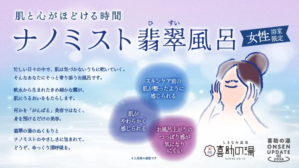 ナノミスト翡翠風呂導入