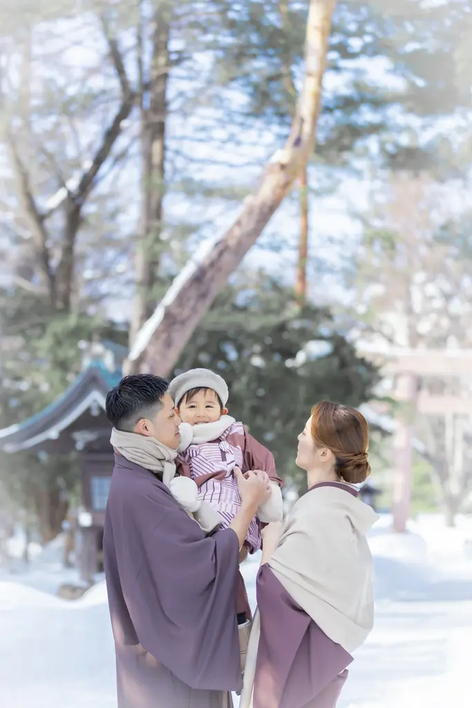 雪が溶ける前に。一生に一度の３歳を、白銀の絶景で残す最後のチャンス。 画像 5
