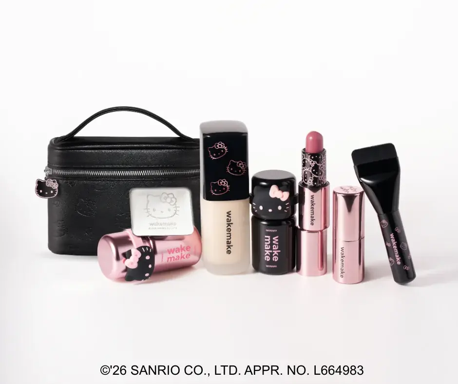 【wakemake（ウェイクメイク）】から、ハローキティとコラボした大人かわいい限定コスメを、2月23日(月)よりQoo10にて先行発売中 画像 26