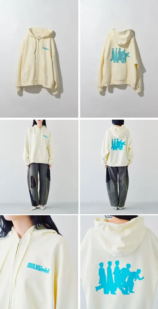 【フェリシモが朝日放送テレビ『M!LKじゃん!』の衣装を制作】M!LKメンバーのこだわりがつまった番組衣装のミルクカラーのパーカーとTシャツが数量限定で発売開始 画像 3