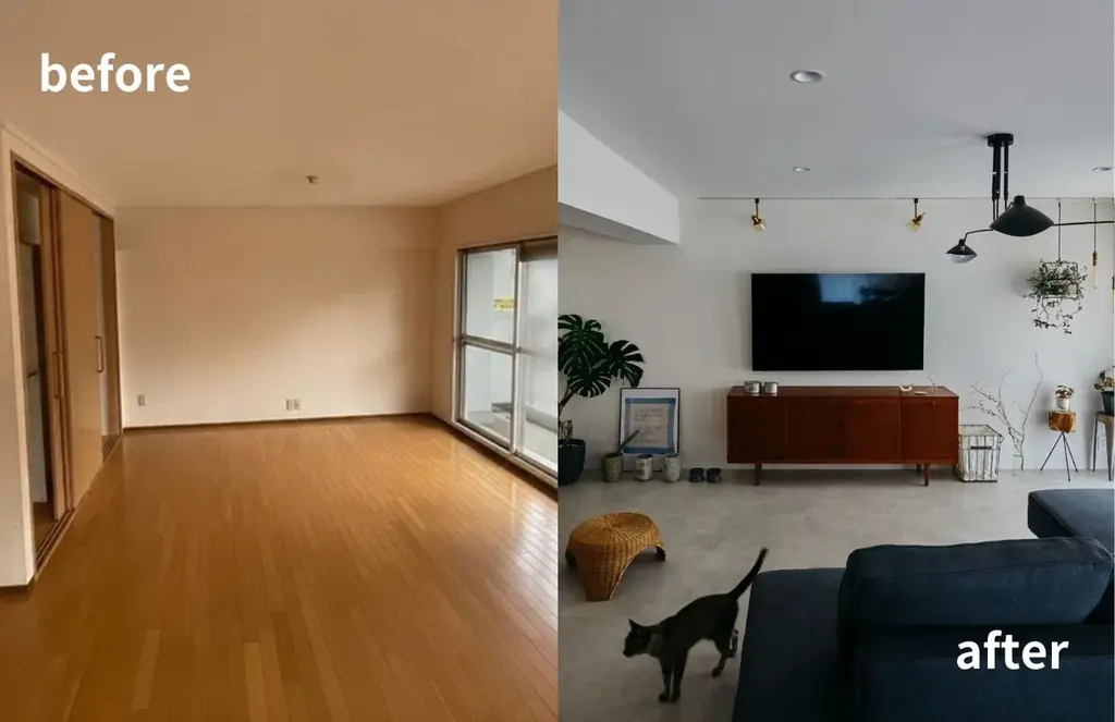 “築44年”のマンションがここまで変わる。チェック柄の土間とアーチが迎える、インテリア主役のマンションリノベ見学会を名古屋市天白区で開催 画像 2