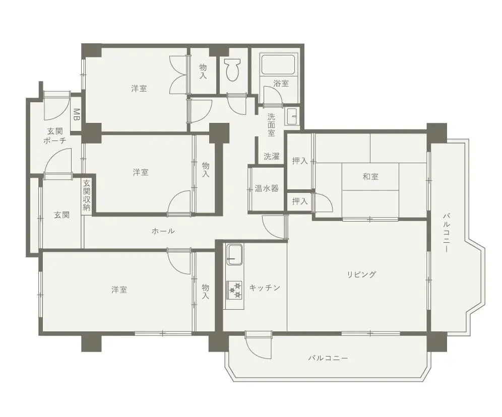 “築44年”のマンションがここまで変わる。チェック柄の土間とアーチが迎える、インテリア主役のマンションリノベ見学会を名古屋市天白区で開催 画像 3