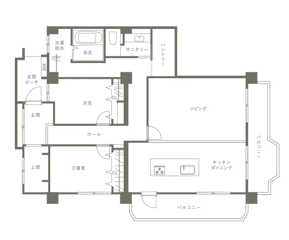 “築44年”のマンションがここまで変わる。チェック柄の土間とアーチが迎える、インテリア主役のマンションリノベ見学会を名古屋市天白区で開催 画像 4