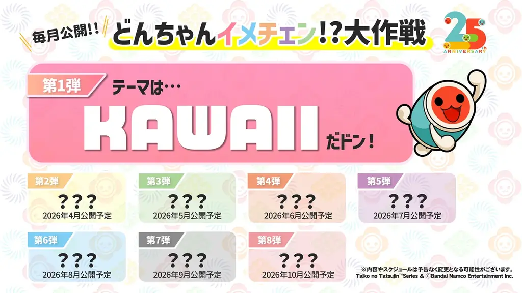 「太鼓の達人」は25周年！25周年を記念した様々な企画が始動！ 画像 15