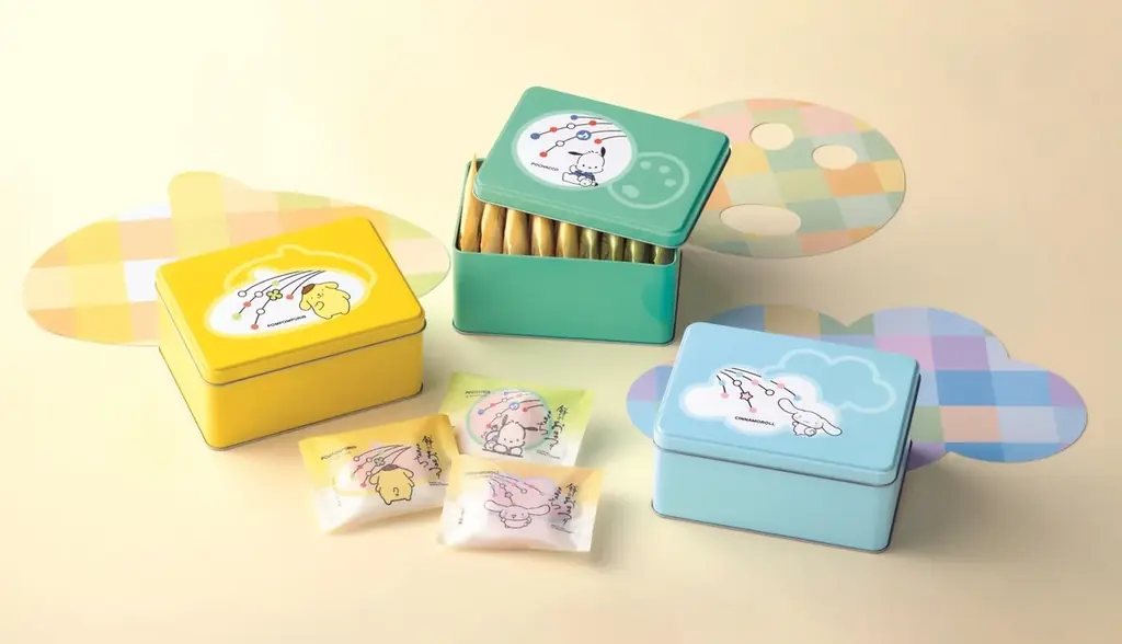 【もち吉】サンリオキャラクターズ×もち吉コラボ”第2弾”ポムポムプリン 缶, ポチャッコ 缶, シナモロール 缶＜新登場＞あられクランチチョコいちご味 ハローキティ 缶 画像 3