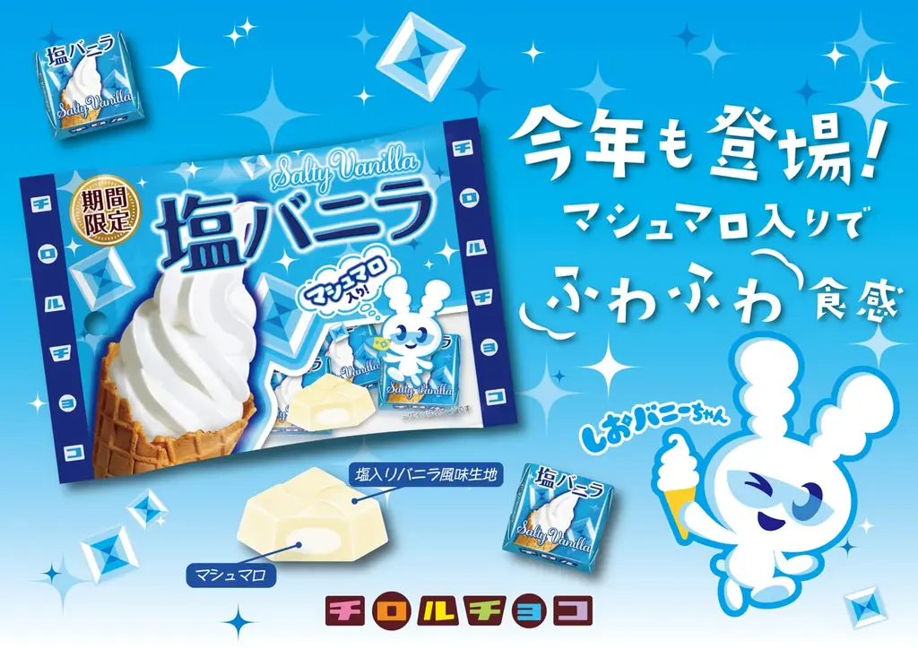 3月2日発売｜チロル『塩バニラ〈袋〉』復刻登場