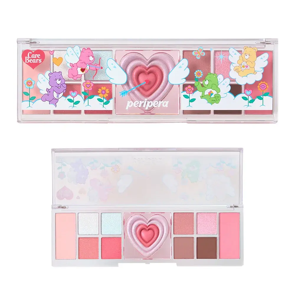 限定！羽をまとった『エンジェルケアベア』がPLAZAの大人気コスメをジャック！幻想的なケアベア™限定コスメコレクションが登場 画像 3