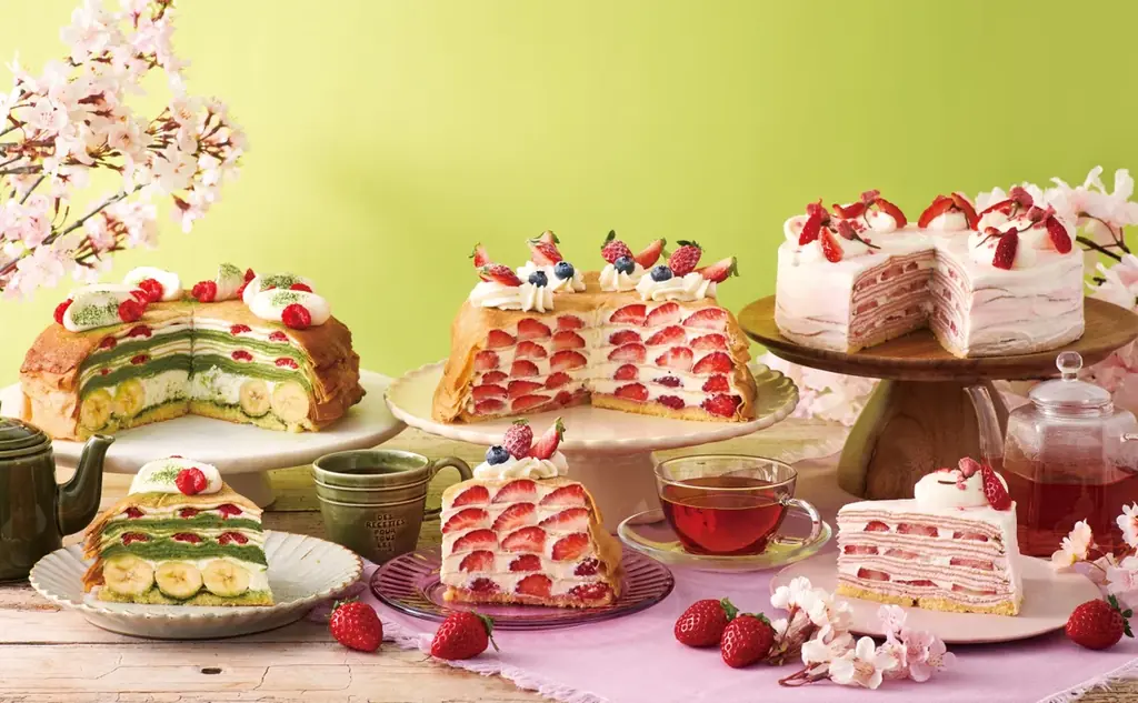 3月5日発売、アフタヌーンティー春のミルクレープ新作