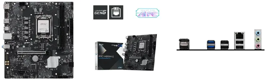 2/27発売｜MSI PRO H810M-E、Intel Ultra対応Micro-ATX