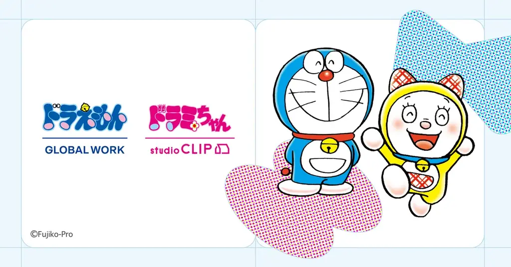 ドラえもん・ドラミちゃんと春を迎える準備を！GLOBAL WORKとstudio CLIPより新しい毎日をもっと楽しくするアイテムが計61型登場 画像 1