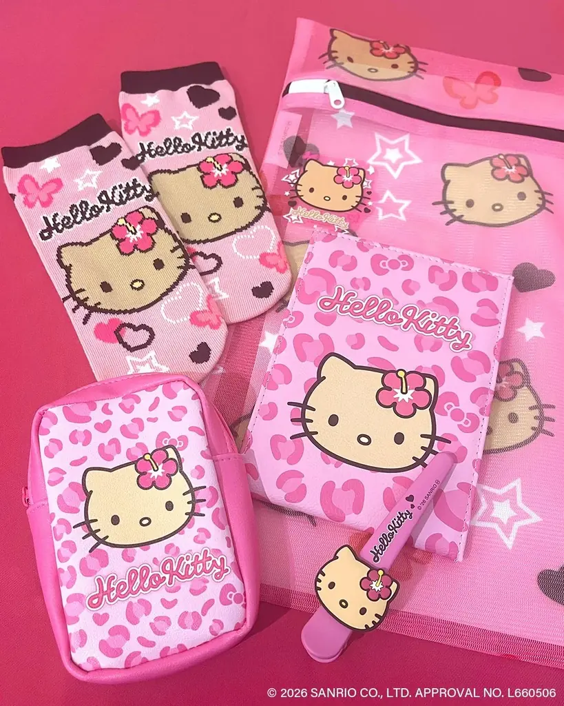 “平成ギャル”モチーフの「ハローキティ」限定アイテムが新登場！サンキューマートより全品390円（税込429円）で3月下旬に新発売 画像 4