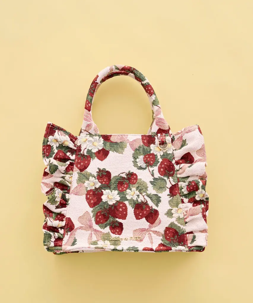 【Maison de FLEUR】フランスの名門ゴブラン織りメーカー「ART DE LYS」との大人気コラボ第7弾！甘酸っぱいいちごの世界観を表現した新作が3月6日(金)発売 画像 3