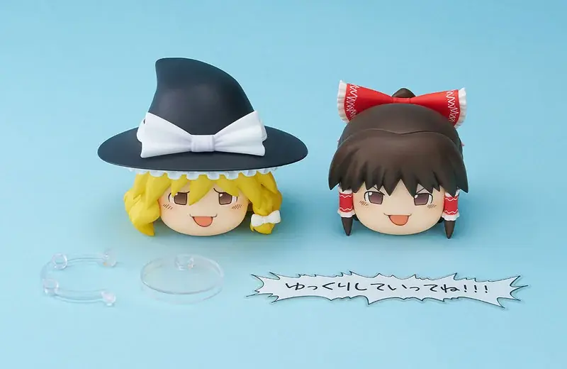 『東方Project』より、「ゆっくり霊夢」「ゆっくり魔理沙」が2体セットでねんどろいどもあシリーズに登場。あみあみにて予約受付中。 画像 2