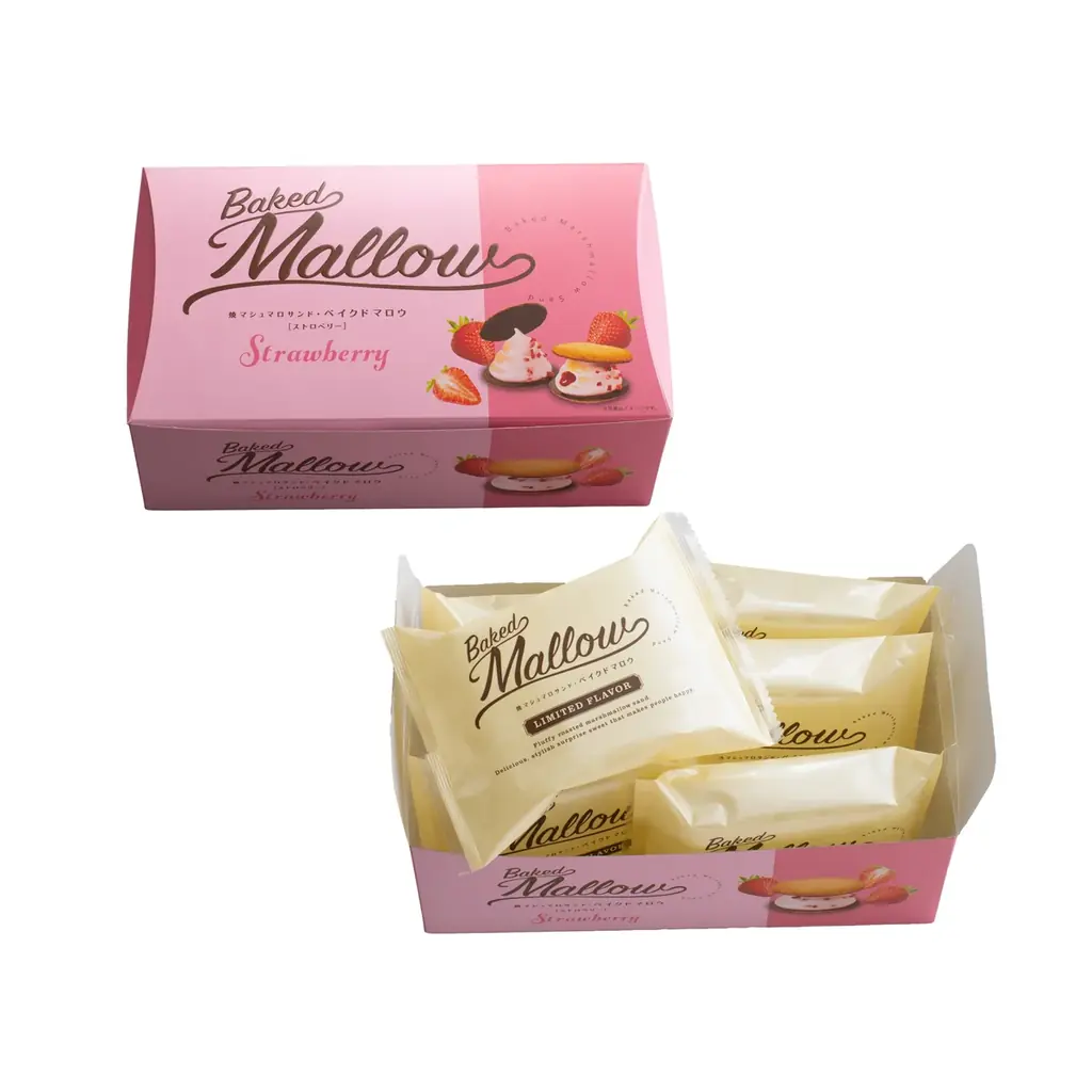 春の訪れを告げるいちご×マシュマロスイーツ『焼マシュマロサンド・ベイクドマロウ ストロベリー』新発売！ 画像 5