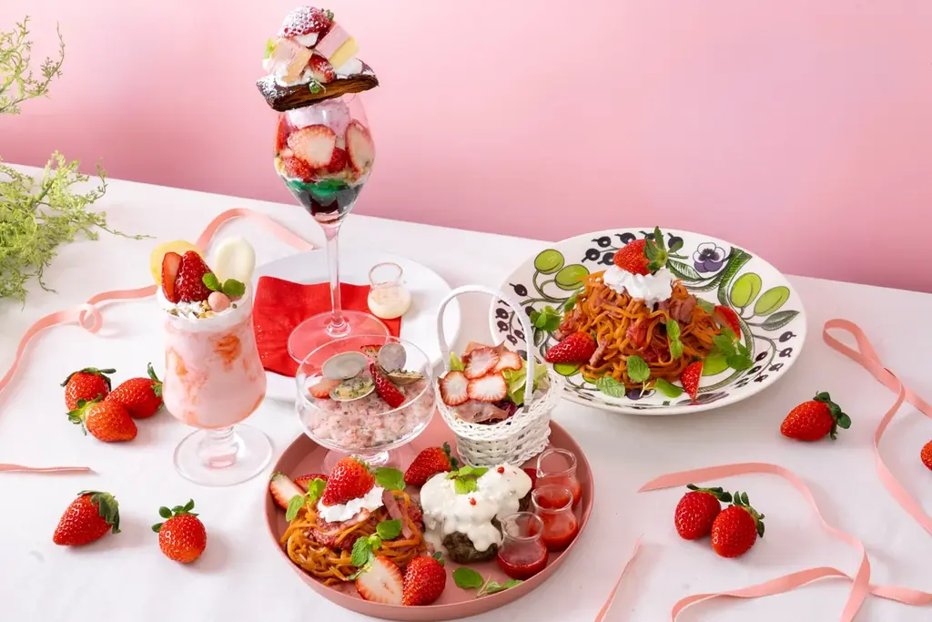 おふろcafe utataneで、花粉症の人も楽しめるインドアお花見がスタート！　埼玉県の人気いちご「あまりん」を使ったピクニックセットや限定メニューの提供も。 画像 5