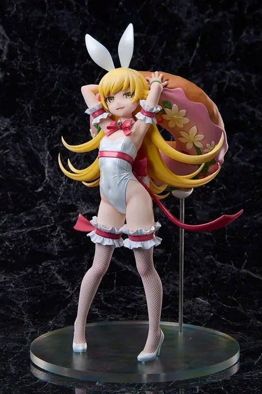 『〈物語〉シリーズ』より、「忍野忍」がオリジナルの白バニー衣装でフィギュア化。あみあみにて予約受付中。 画像 3