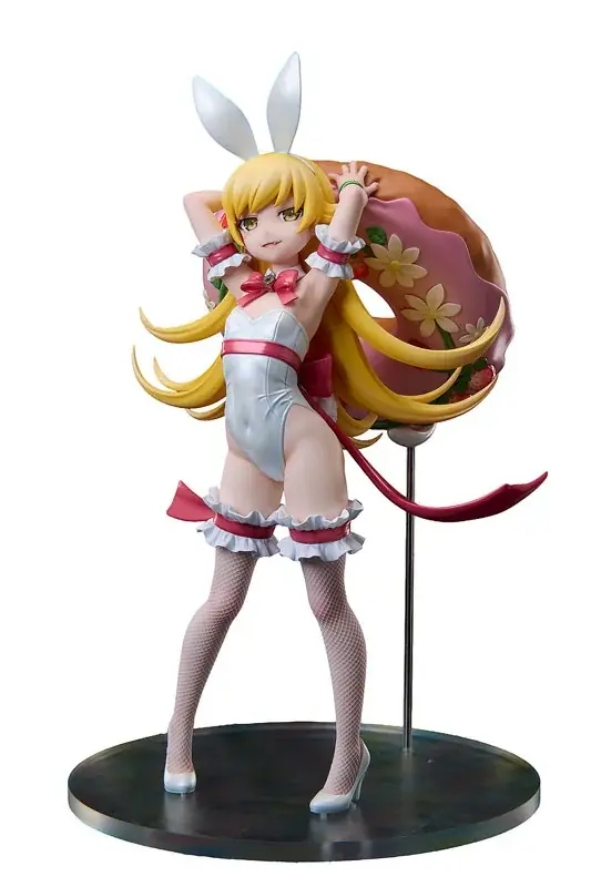 『〈物語〉シリーズ』より、「忍野忍」がオリジナルの白バニー衣装でフィギュア化。あみあみにて予約受付中。 画像 4