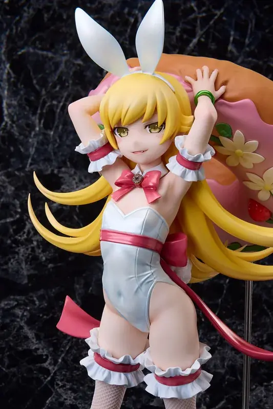『〈物語〉シリーズ』より、「忍野忍」がオリジナルの白バニー衣装でフィギュア化。あみあみにて予約受付中。 画像 7