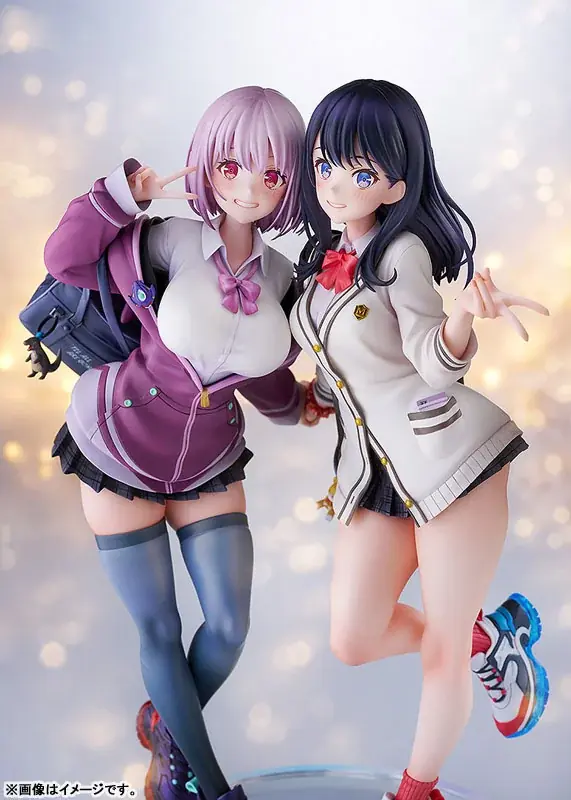 『SSSS.GRIDMAN』より、「宝多六花＆新条アカネ」がフィギュアで登場。トリダモノ氏による描き下ろしイラストを立体化。 画像 4