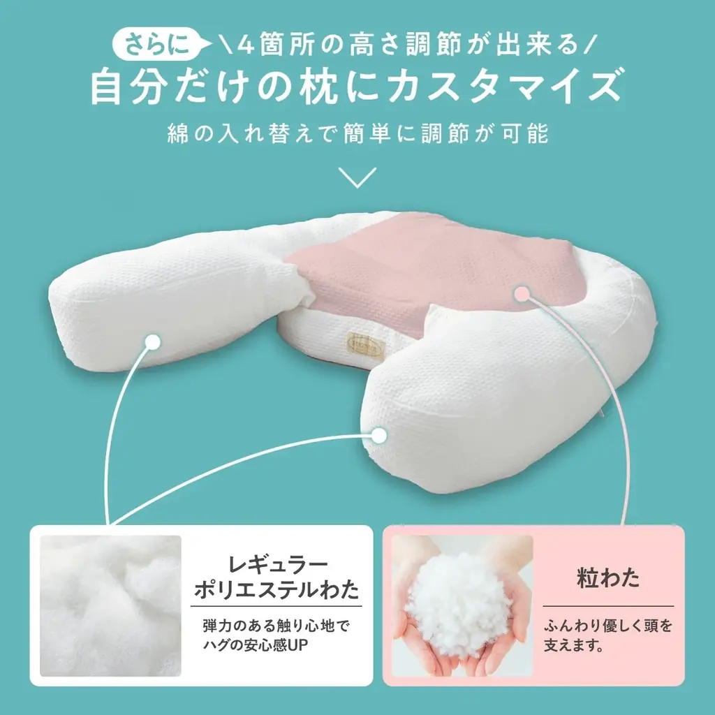 【3/3限定 対象者全員プレゼント】抱き枕一体型まくら「HUG NEGU」楽天市場で枕購入者全員に、専用ピローケースをプレゼント ｜3/4〜”20％OFFクーポン配布”楽天スーパーSALE 画像 6