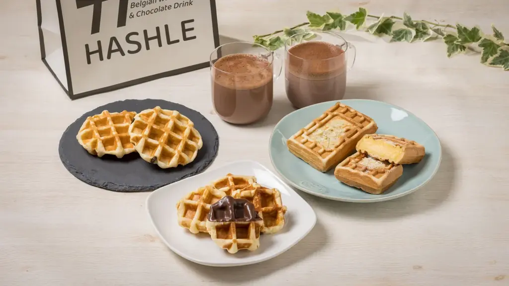 【HASHLE(ハッシュル)】『ミニクロッフル』(クロワッサン×ワッフル)が3月1日(日)から期間限定で登場 画像 6