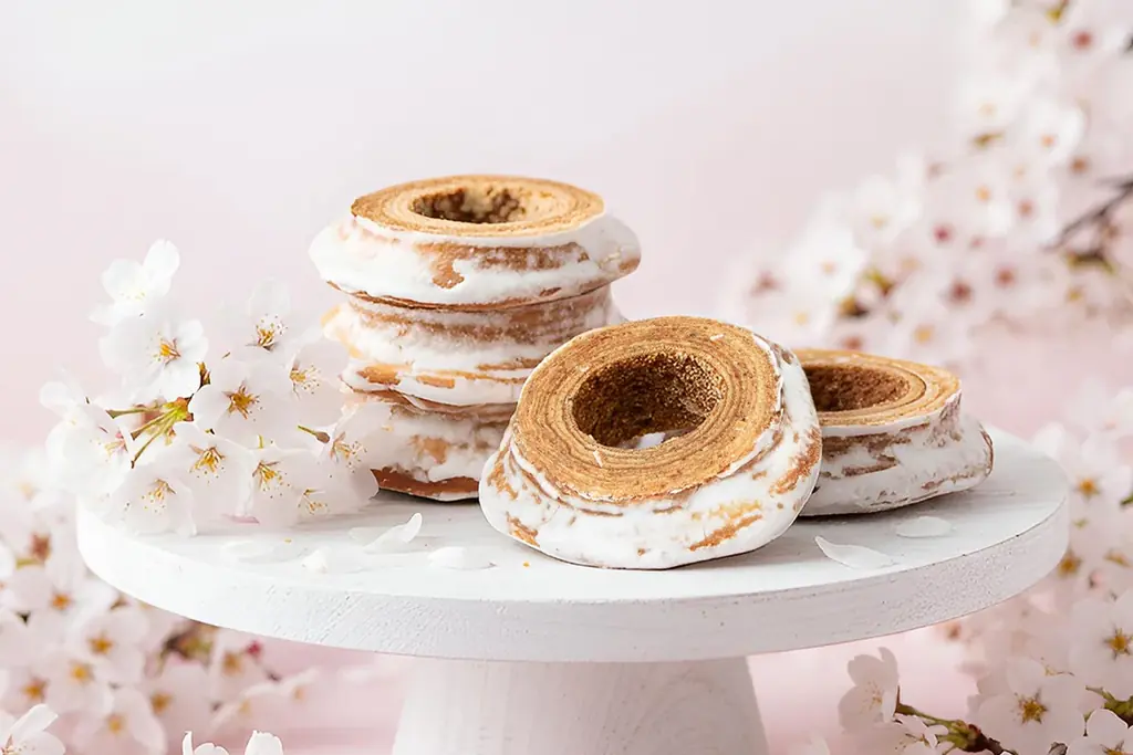 【春限定】アルプスの“山脈バウム”が桜の樹に。外サクッ中もちの絶品グルテンフリー「桜の樹ブレヴァン」2/28登場 画像 1