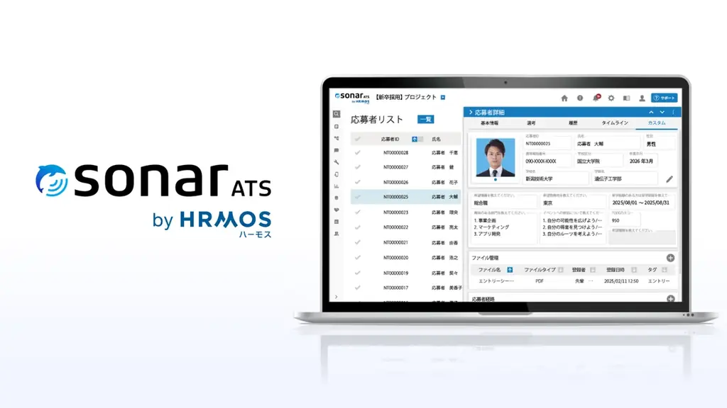 「ビズリーチ・キャンパス」と「sonar ATS by HRMOS」、新卒採用における個別最適化の実現に向け機能連携を開始 画像 4