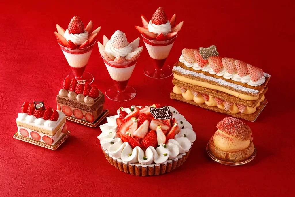 資生堂パーラー 銀座本店ショップ　3月8・9日開催「スペシャルストロベリーデー2026」で、全国から選りすぐりの苺を使った9種類のケーキを限定発売！ 画像 1
