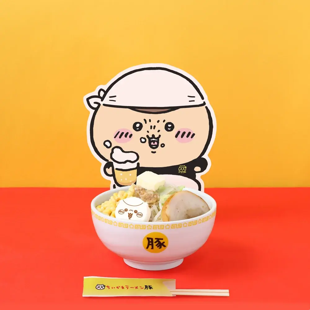 「ちいかわラーメン 豚」国内5店舗にて​マスコット3種を含めた新商品4アイテムが​3/19（木）発売決定‼​ 画像 8