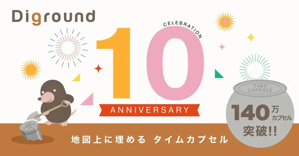 地図に埋めるタイムカプセルが10年で140万個突破