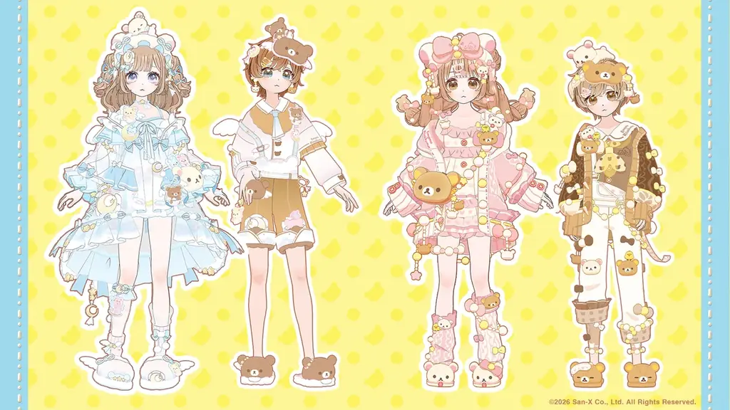 ミラティブとリラックマのコラボ開催！カラーバリエーション復刻＆新作アイテム登場！ 画像 2