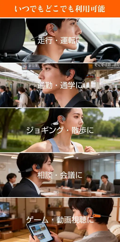 自転車イヤホン規制時代へ！2026最新モデル周囲音が聞こえる「骨伝導ワイヤレスイヤホン」新発売！ 画像 7
