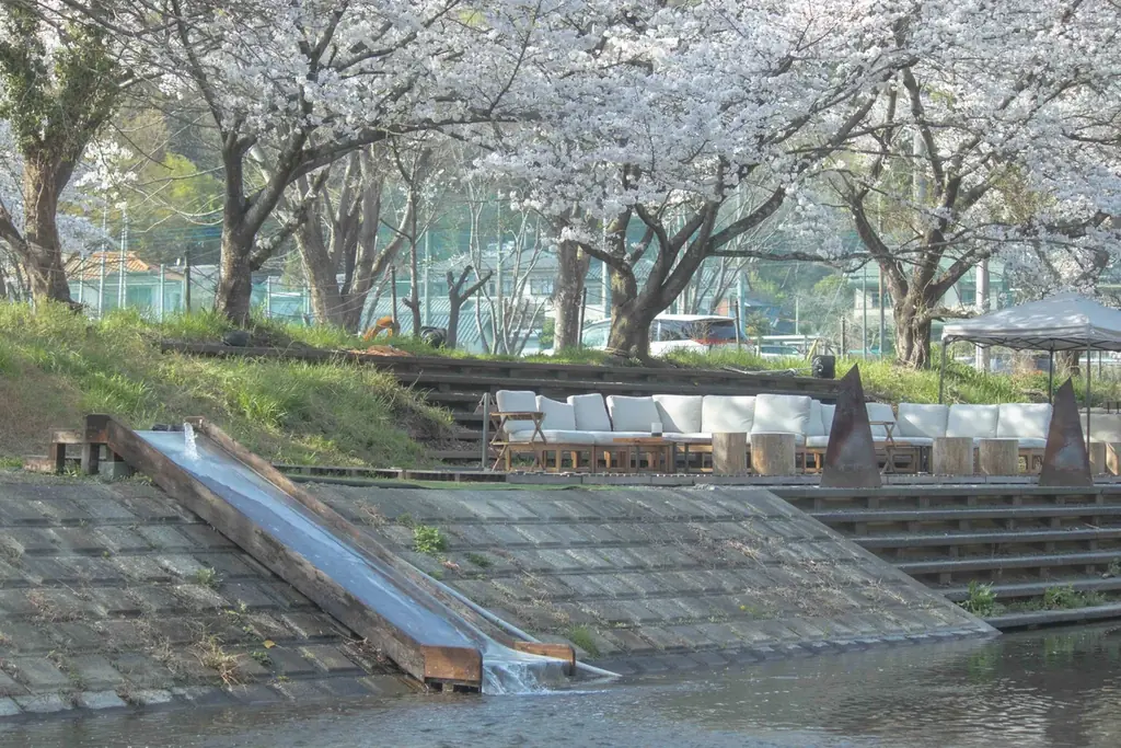 春の桜の下でアウトドアサウナと清流を楽しむサウナイベント。COMORIVERで「お花見サウナフェス2026」を開催。 画像 7