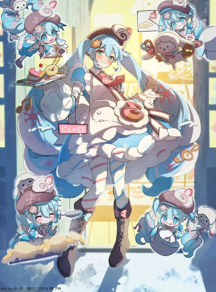 応募総数4,394点！「SNOW MIKU 2026」とコラボした塗り絵コンテスト「塗りマス！」第三十五回の受賞作品を発表 画像 7