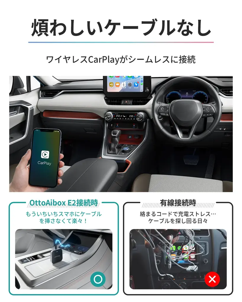 もう退屈しないドライブへ。車内で動画を楽しめる車載AI Box「OttoAibox E2」。動画・アプリ対応の車載AIデバイス。「楽天スーパーSALE」限定公開キャンペーンを実施 画像 4