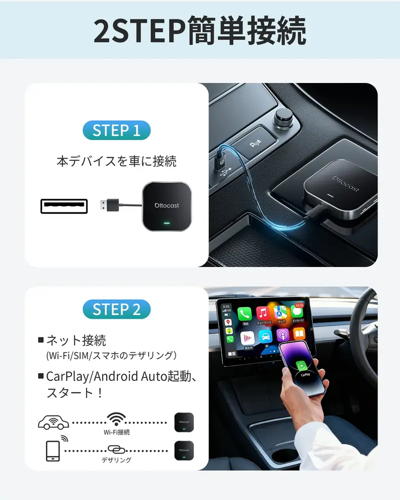 もう退屈しないドライブへ。車内で動画を楽しめる車載AI Box「OttoAibox E2」。動画・アプリ対応の車載AIデバイス。「楽天スーパーSALE」限定公開キャンペーンを実施 画像 7