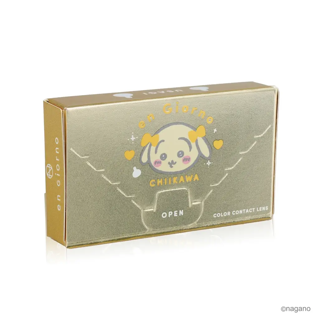 人気カラコン「en Giorno（アンジョルノ）」より『ちいかわ』デザイン第二弾発売決定！今回は度ありも展開！瞳の中にかわいいちいかわたちとキュートなリボン！ 画像 6